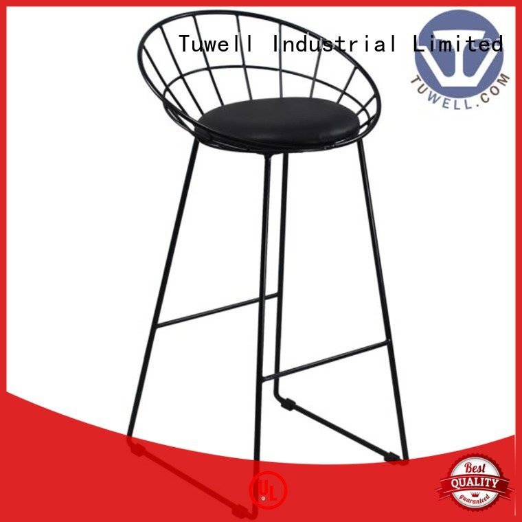 High Quality Tw8616 L Steel Wire Bar Chair Factory Lucy Wire Chair Bar Tuwell